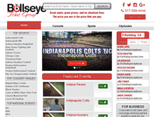 Tablet Screenshot of bullseyeticketgroup.com